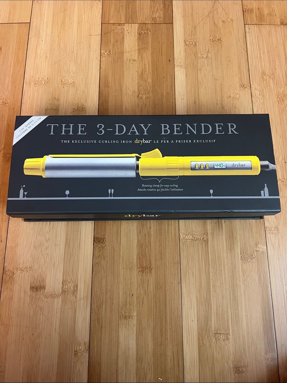Drybar The 3-Day Bender Curling Iron in Yellow and Silver